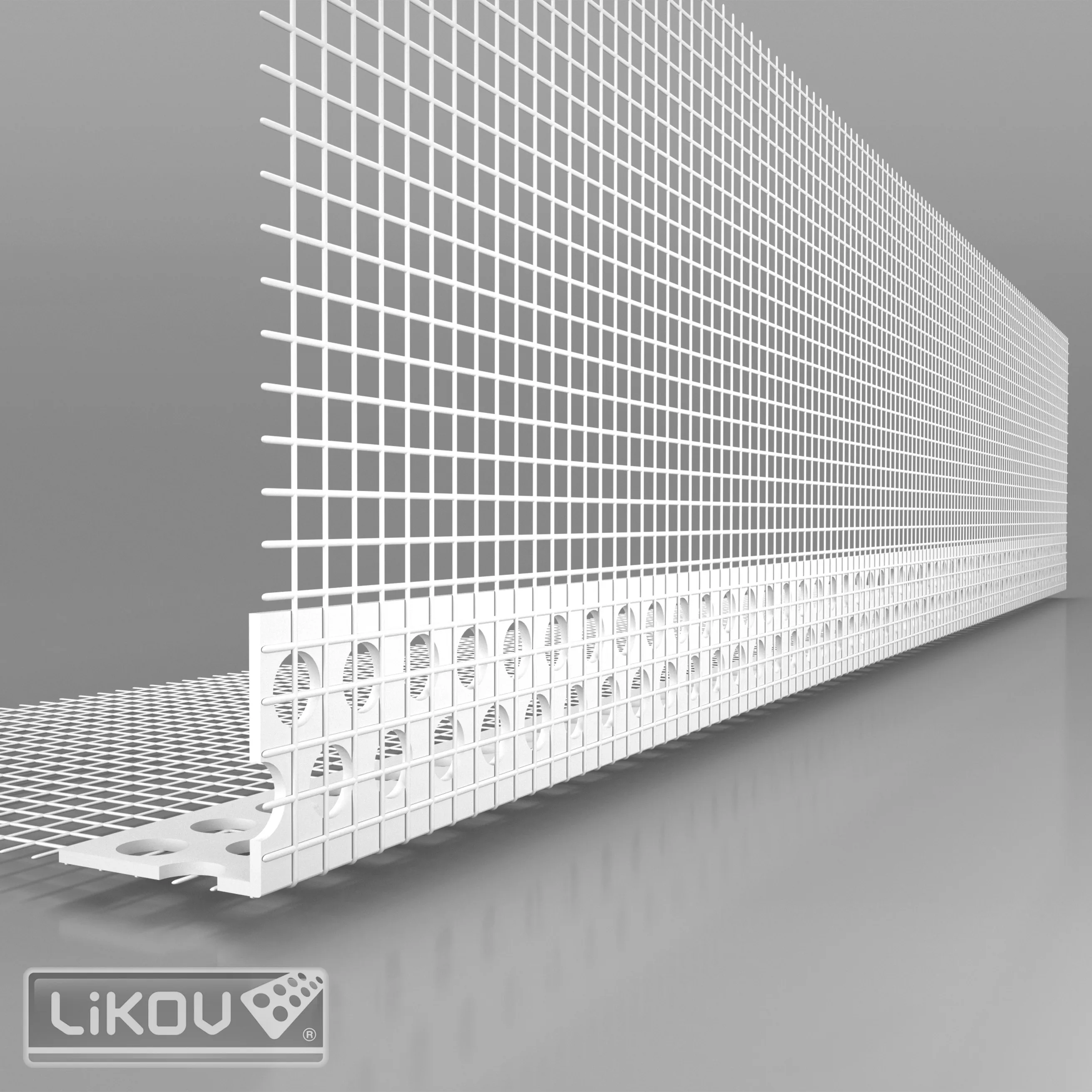 lišta roh. s tkaninou VERTEX 100x100mm, PVC 2.5m