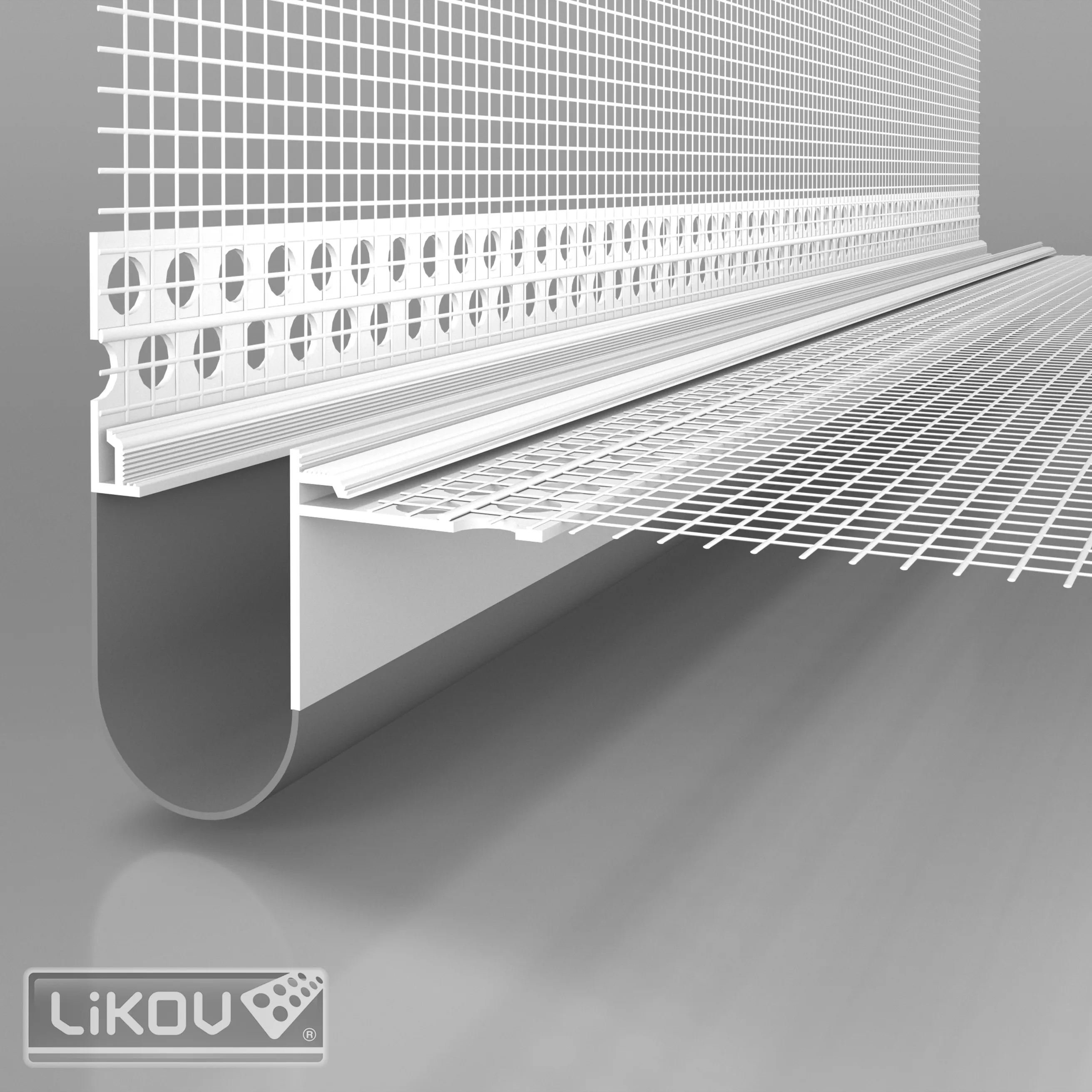 lišta dilatace rohová SK PVC 2,5m, LIKOV