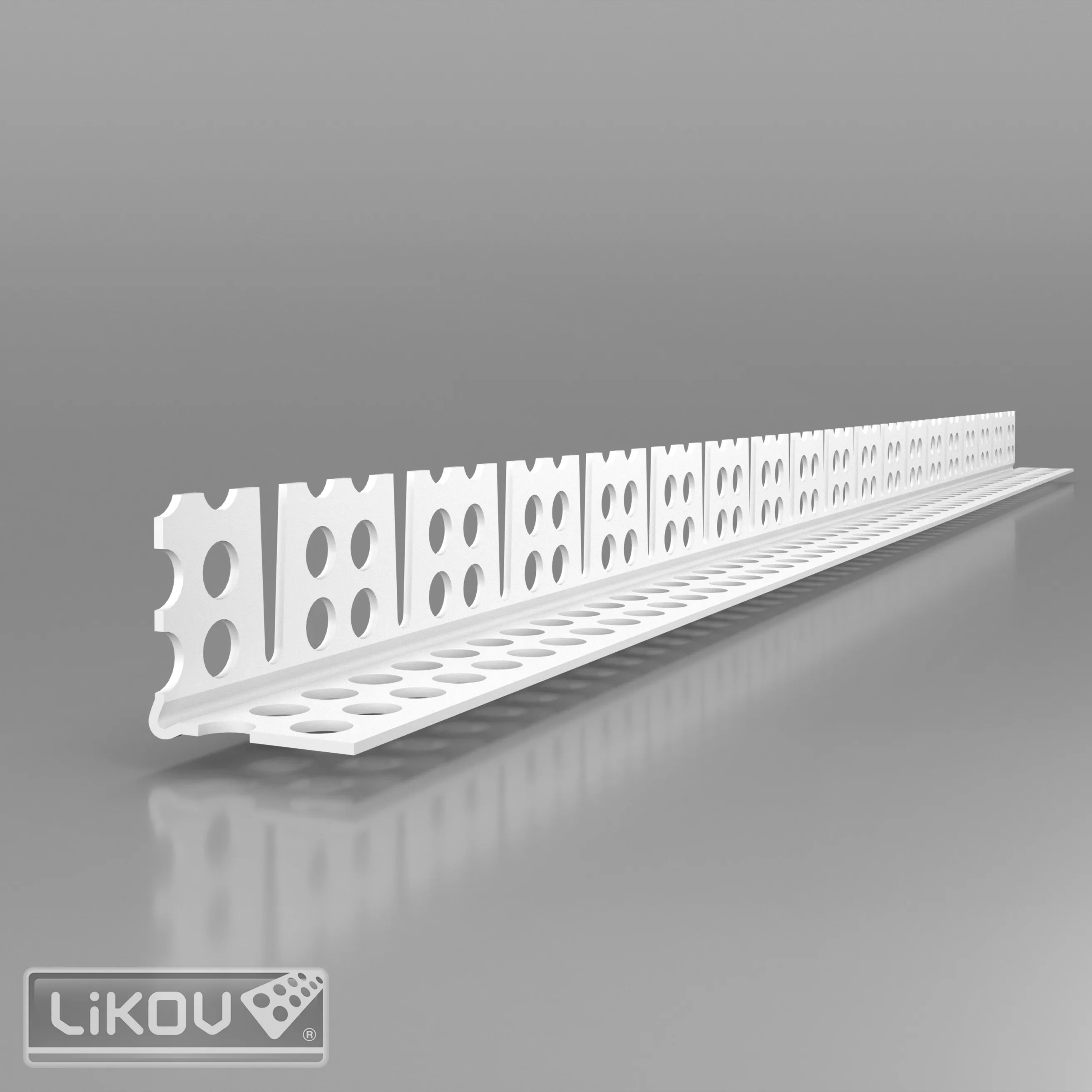 lišta klenbový profil PVC PROFI,     3000mm