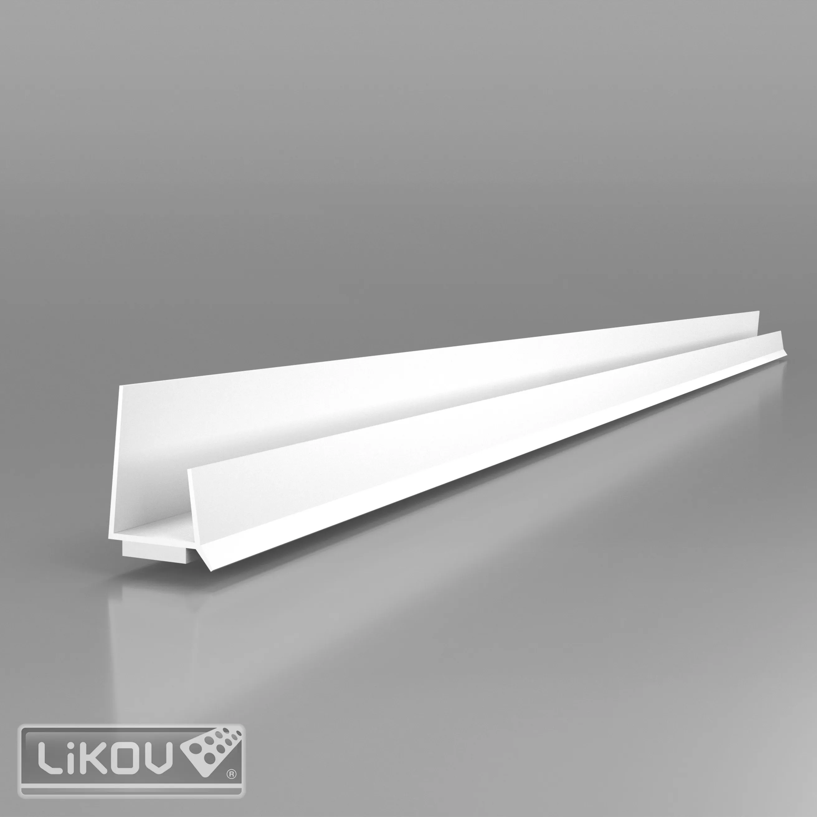 LIKOV Lišta lemovací s dilatační páskou a krycí lamelou G-EFL PVC 125/2500 mm