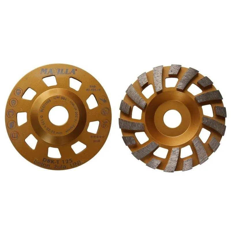 Kotouč diamantový brusný MAXILLA DBK-T 125 dvouřadý