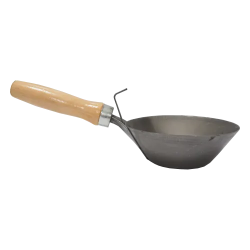 TOPTRADE Naběračka s rukojetí, ocelová, pr. 180 mm