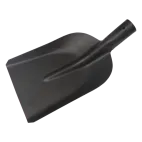 TOPTRADE Lopata ocelová, úzká, černý lak