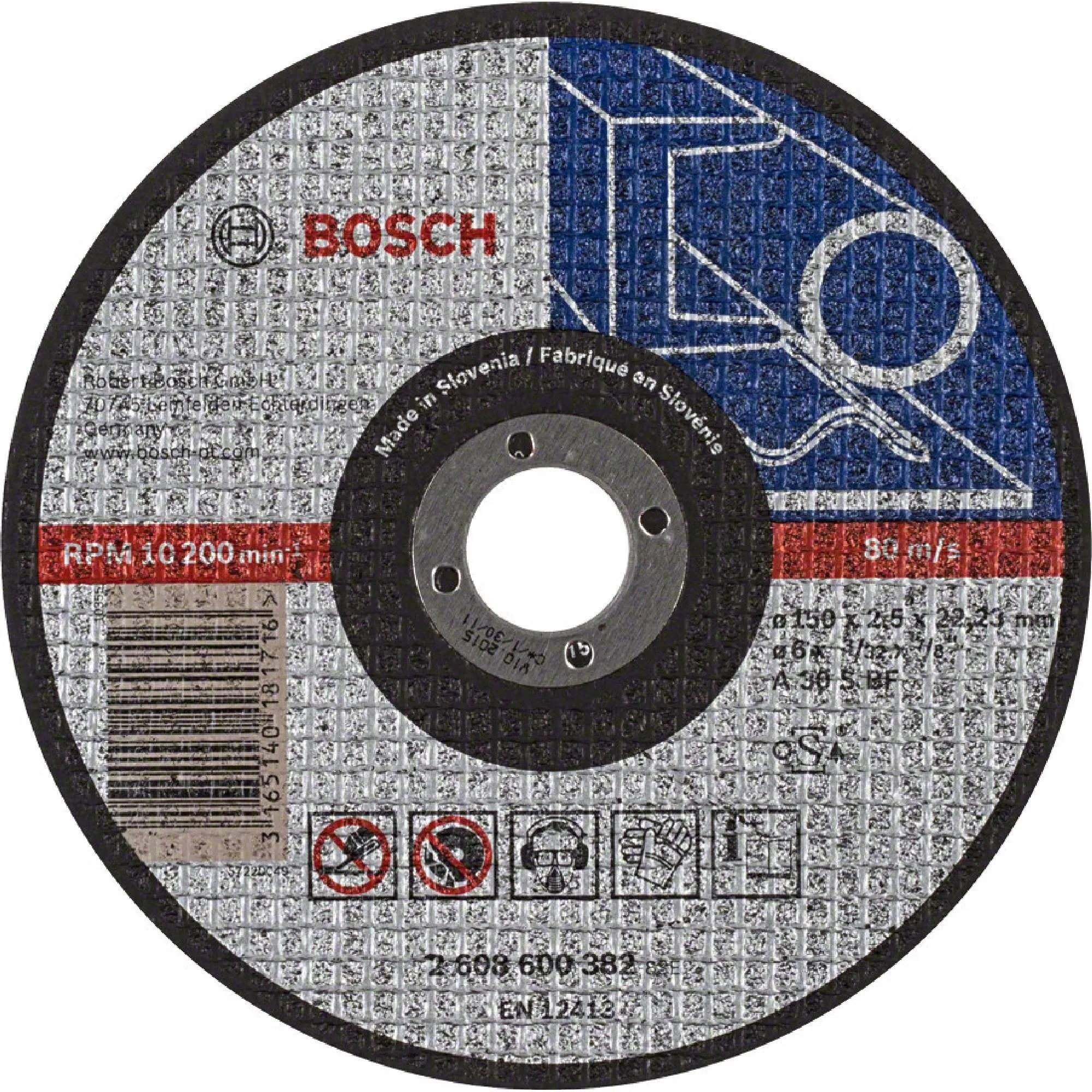 KOTOUČ na ocel BOSCH 150x2,5x22,23mm