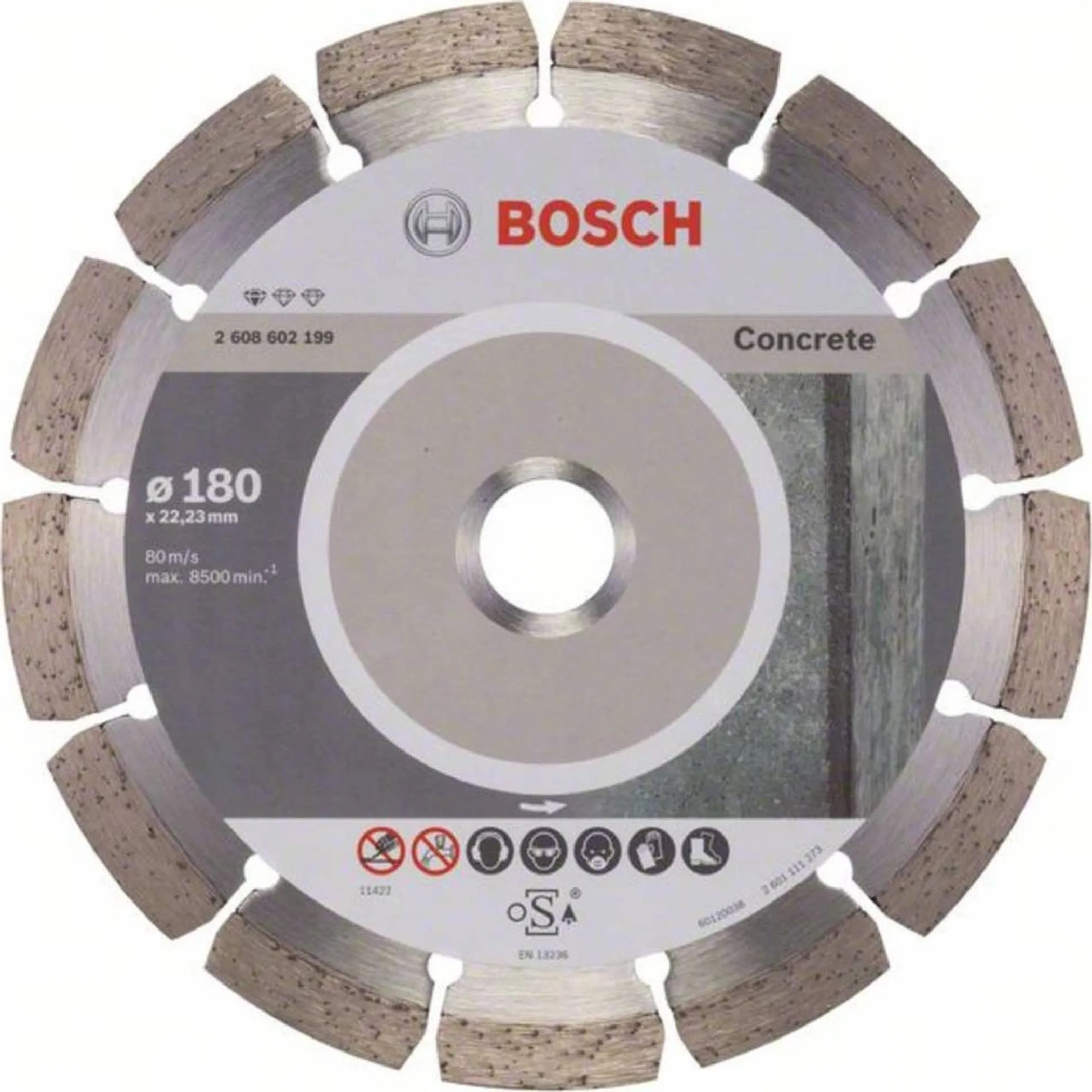 KOTOUČ BOSCH diamantový segmentový na beton 180x22,23mm