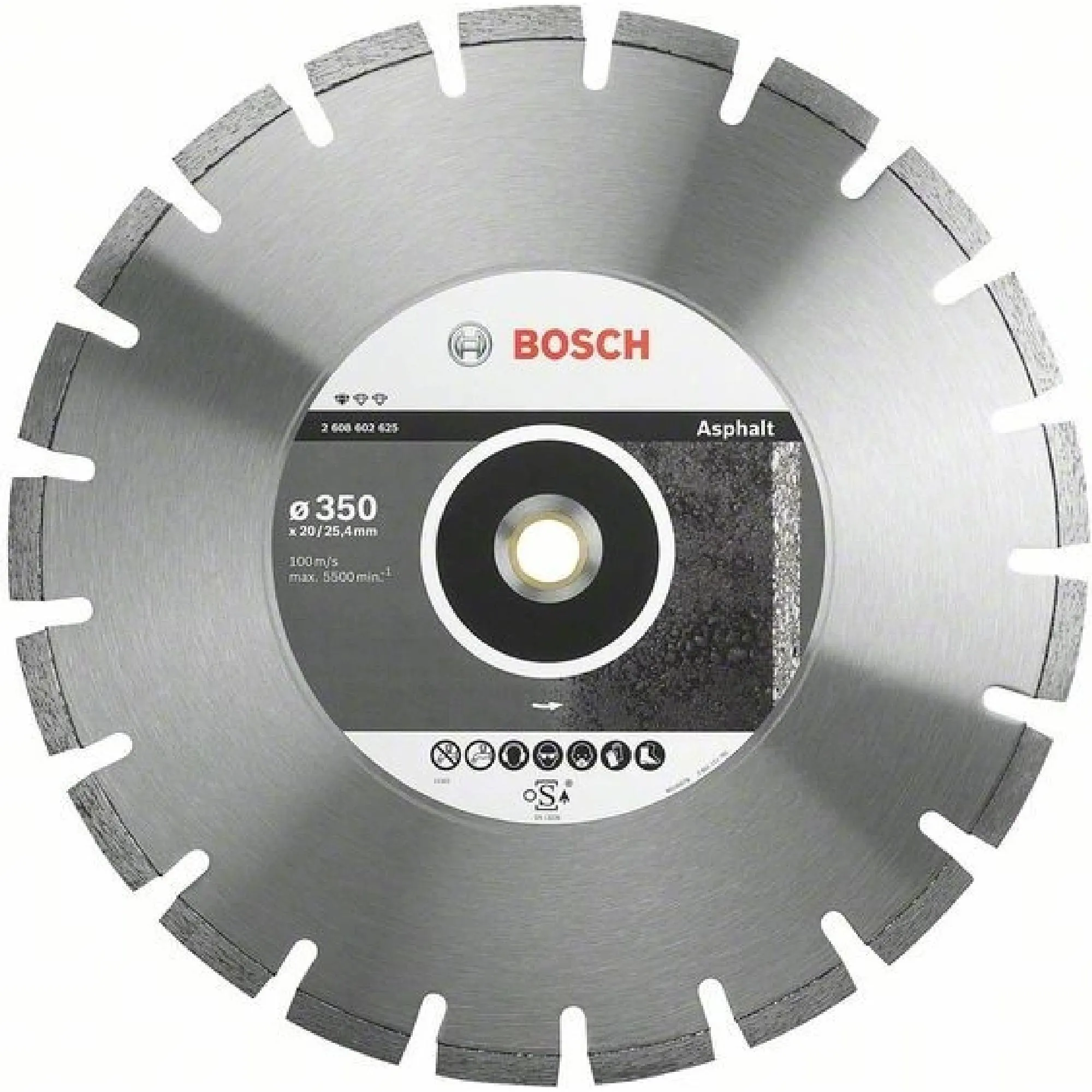 BOSCH Diamantový dělicí kotouč Standard for Asphalt 350/25,4