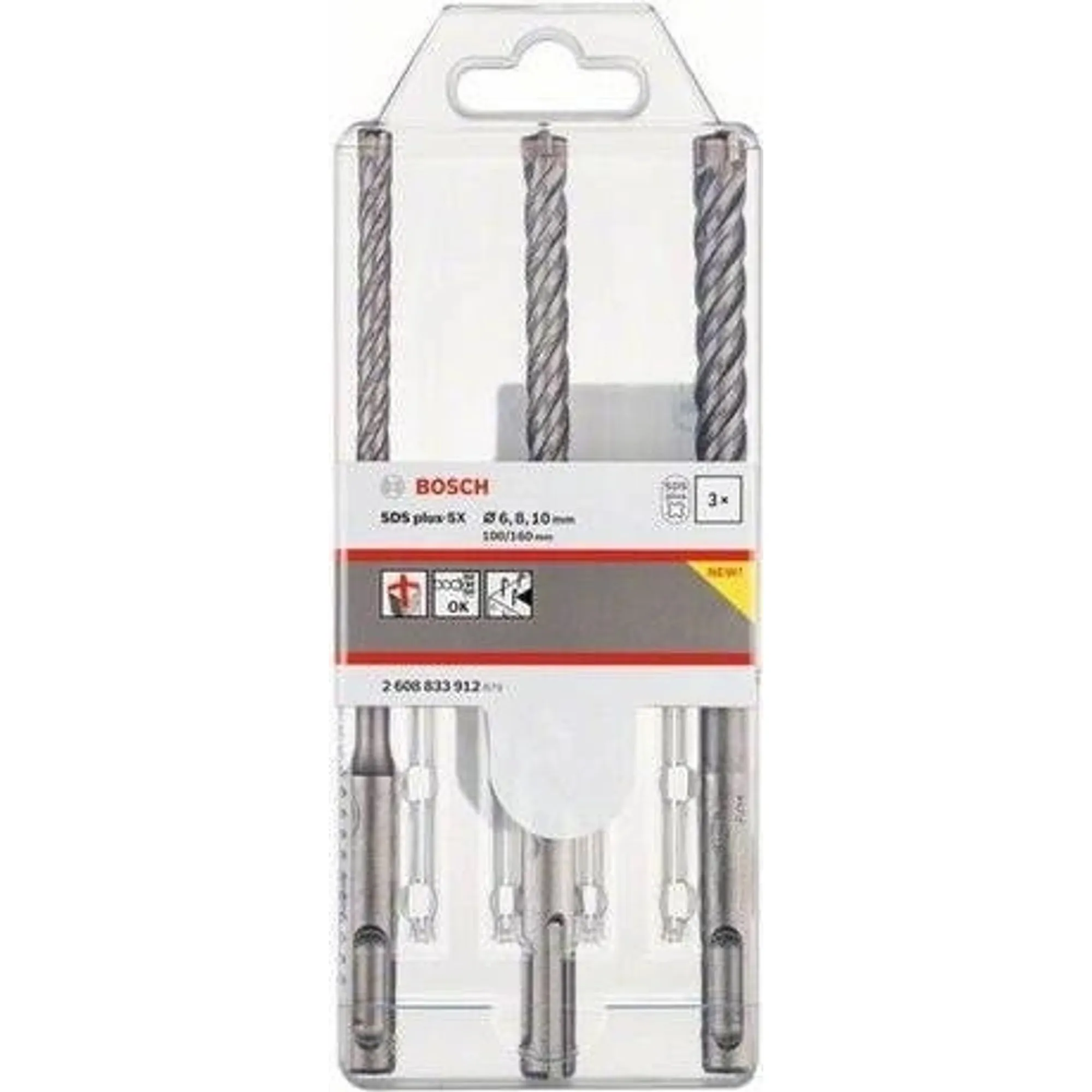 vrták  BOSCH sada 5X  6,8,10 - 100/160mm