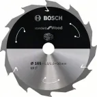 BOSCH Pilový kotouč standard for Wood 165x1,5x20 12z - AKU