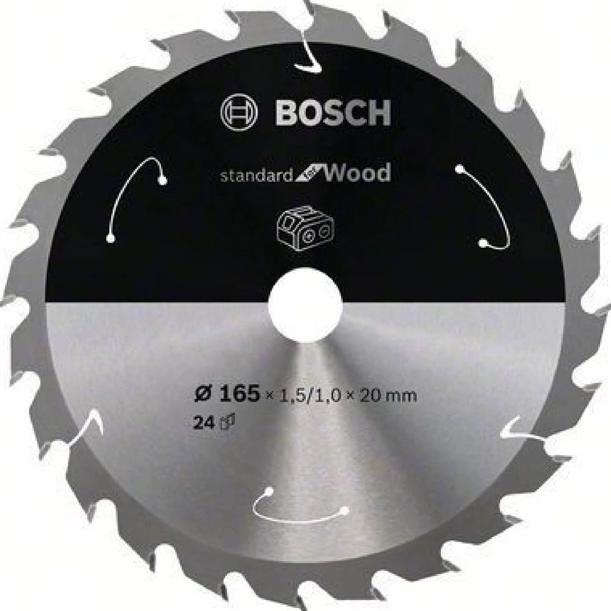 BOSCH Pilový kotouč standard for Wood 165x1,5x20 24z - AKU