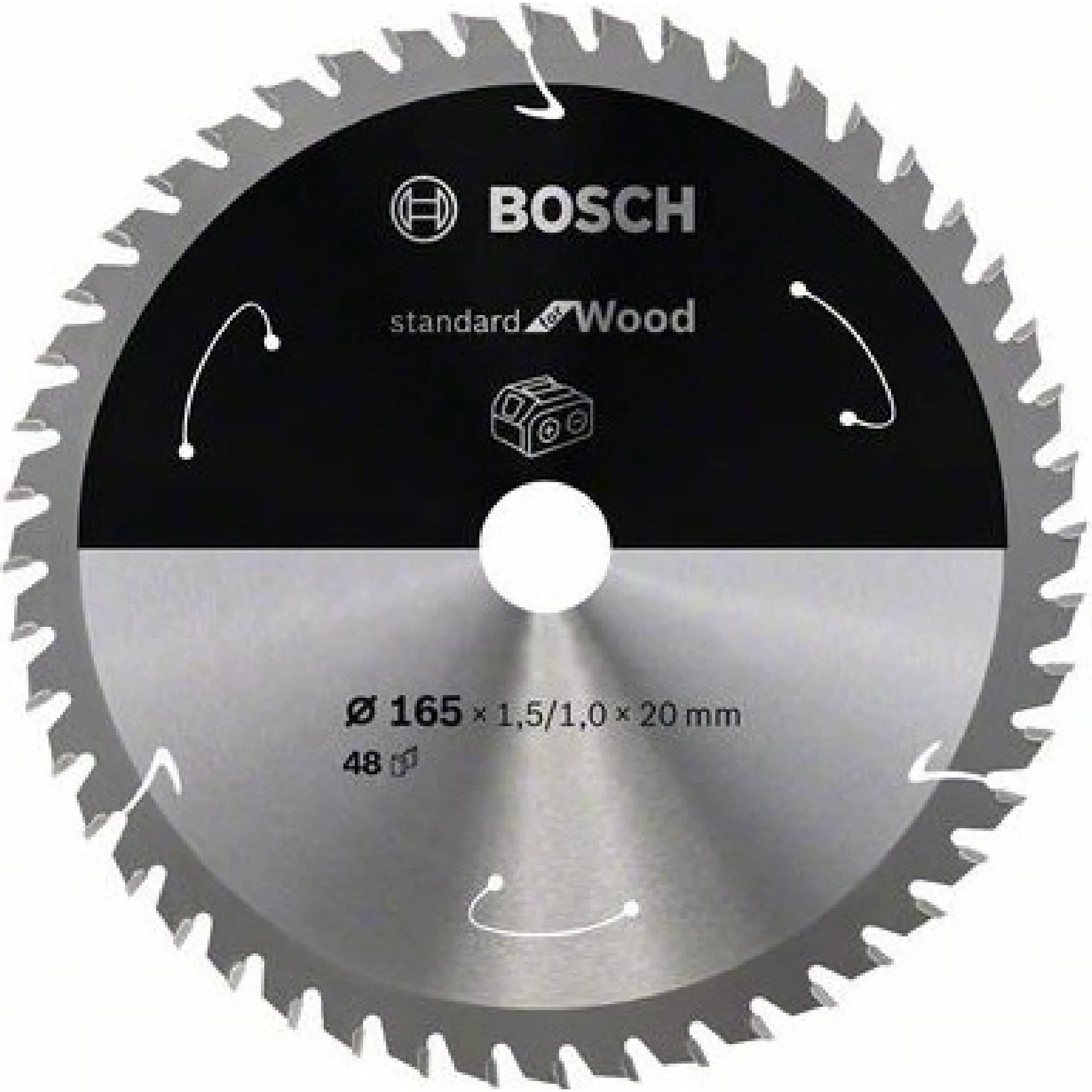 BOSCH Pilový kotouč standard for Wood 165x1,5x20 48z - AKU