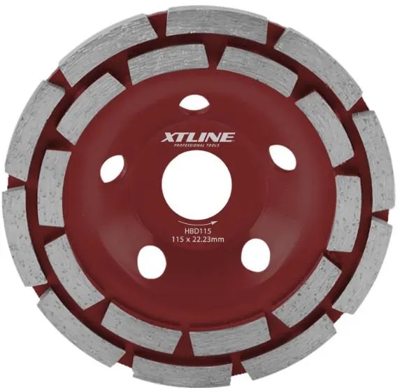 Kotouč diamantový brusný XT-line 125x22.2mm - dvouřadý