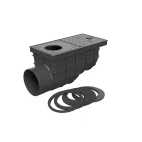 GEIGER HACO lapač střešních vod 110mm černý - boční