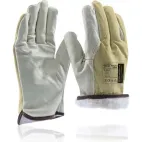 rukavice zimní, dlaň z vepřové lícovky, hřbet z vepřové štípenky, ARDONSAFETY/HILTON WINTER 11"