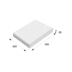 ZÁKRYTOVÁ DESKA PRESBETON průběžná plochá zkrácená 400x300x60mm, ZDP 2-20,  přírodní