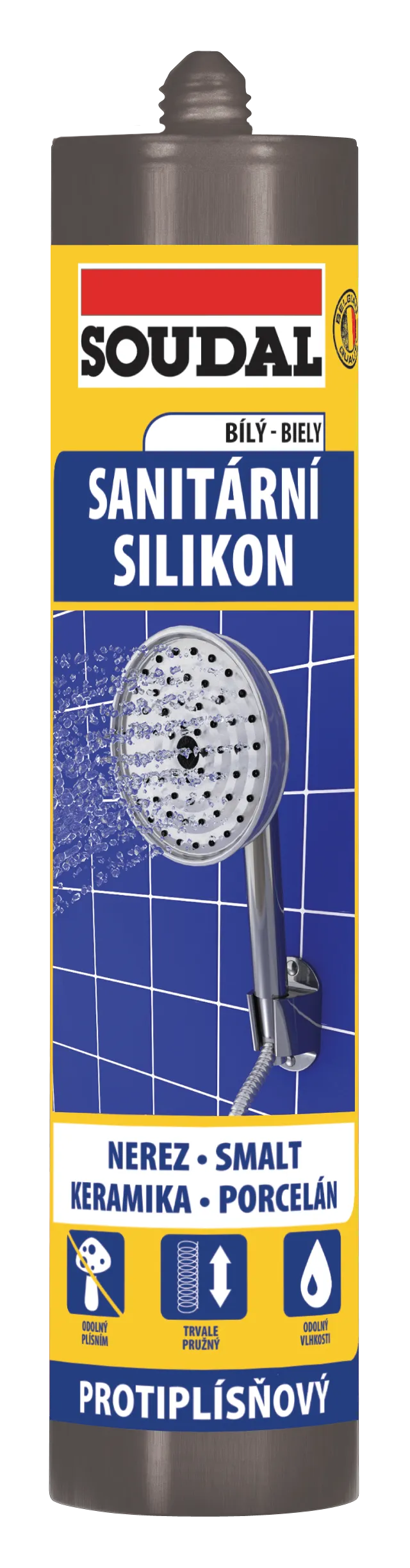 SOUDAL Sanitární silikon  bílý - 280ml