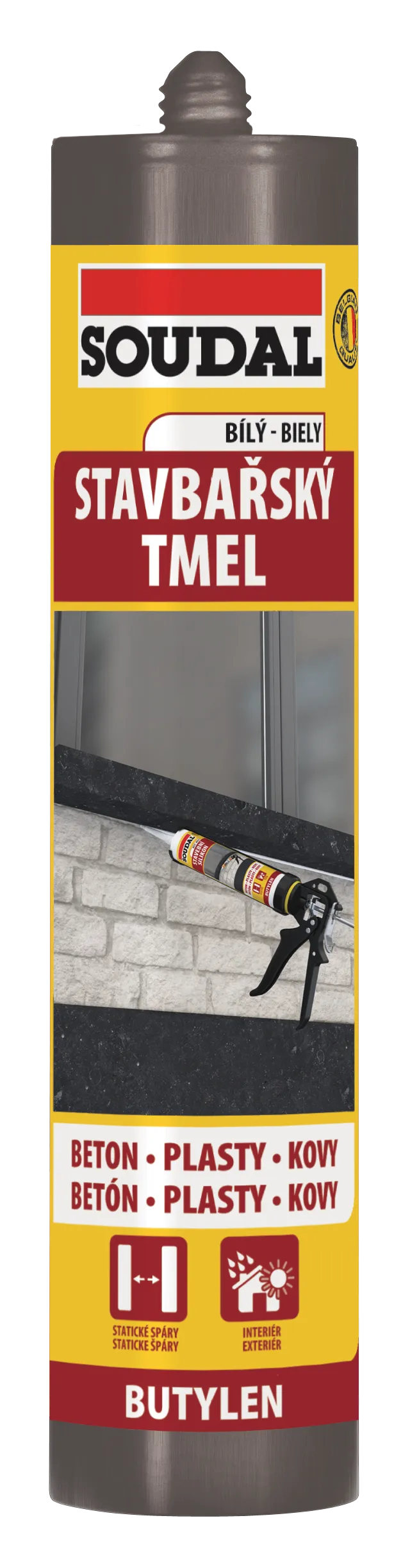 SOUDAL Stavbařský tmel  šedý  - 280ml