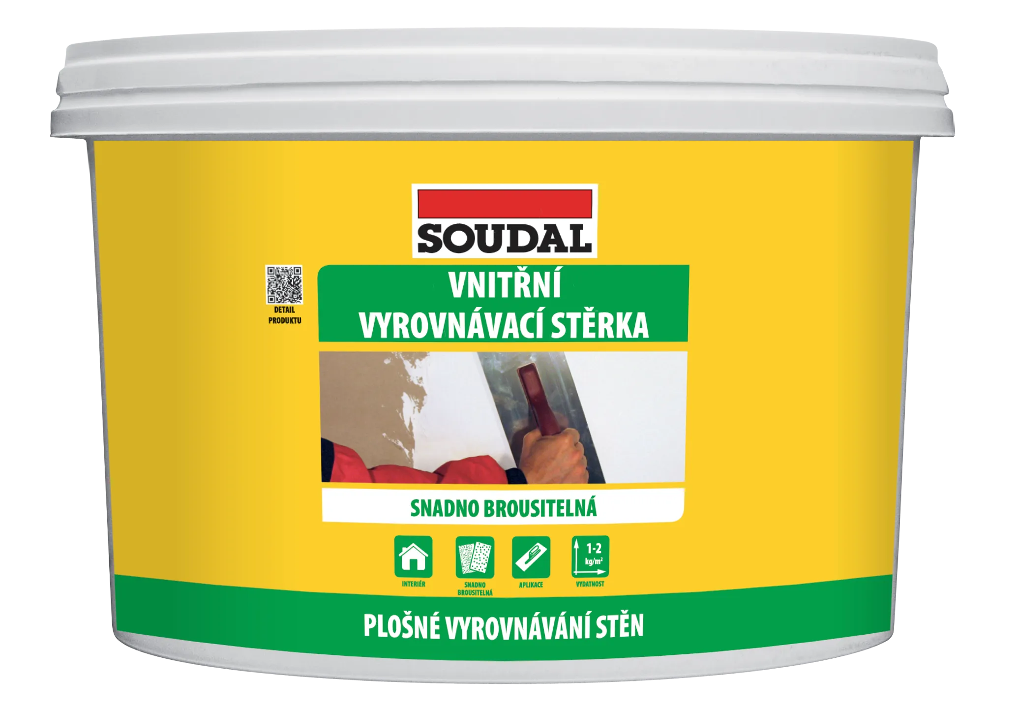 SOUDAL Vnitřní vyrovnávací stěrka bílá  - 7kg