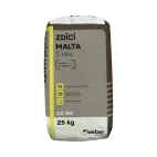 WEBER  MVC 910 zdicí malta  5.0MPa, 25kg, 42p/pal