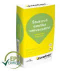 WEBER  MVCJ 321 štuková omítka univerzální 25kg, 42p/pal