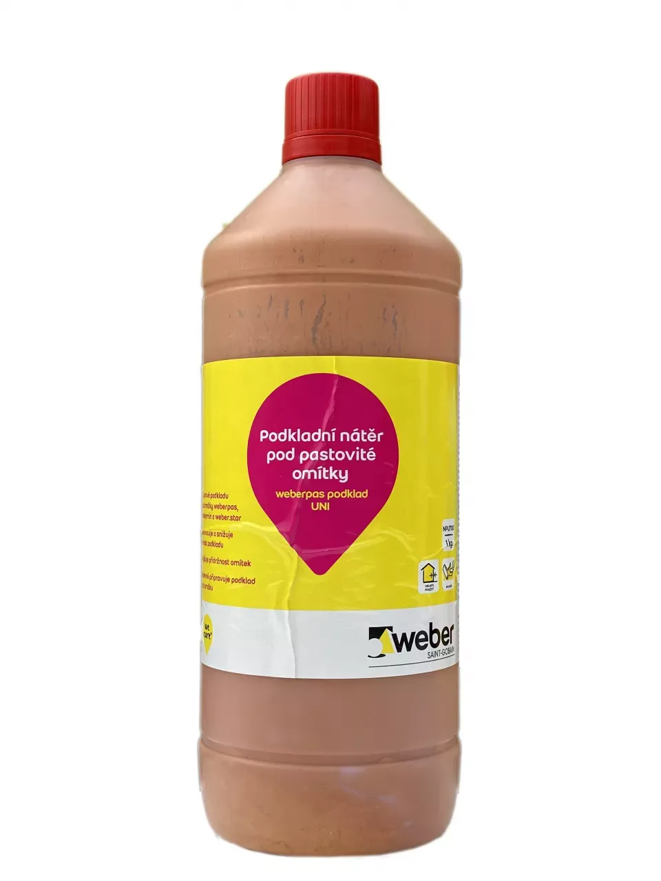 TERR.podkladní nátěr weber.pas UNI oranžový,  1kg
