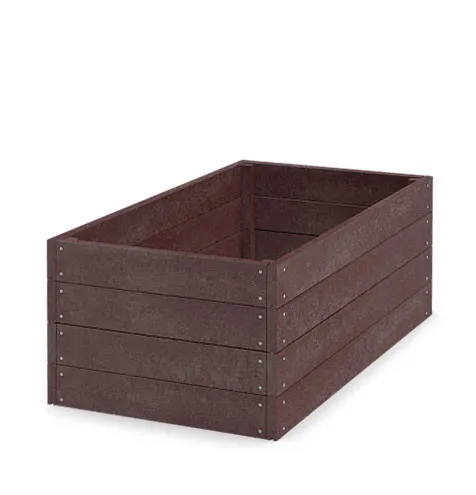 TRANSFORM Vyvýšený záhon - pěstební kompostér 120 × 66 × 53 cm, hnědá