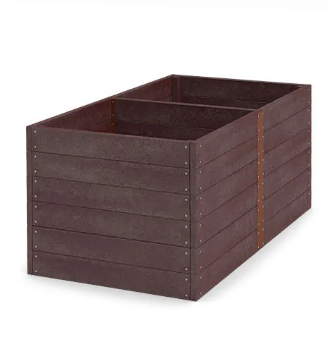 TRANSFORM Vyvýšený záhon - pěstební kompostér 300 × 126 × 79 cm, hnědá