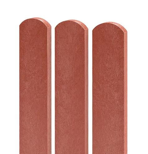 TRANSFORM Plotovka 78 × 21 mm, délka 1,0 m, s půlkulatou hlavou, cihlová