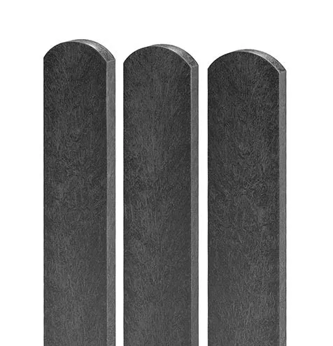 TRANSFORM Plotovka 78 × 21 mm, délka 1,0 m, s půlkulatou hlavou, černá