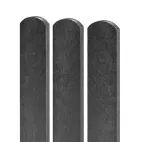 TRANSFORM Plotovka 78 × 21 mm, délka 1,0 m, s půlkulatou hlavou, černá