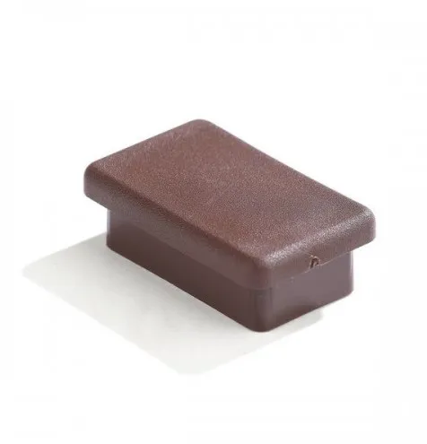 TRANSFORM Záslepka jeklu 50 × 30 mm, plastová, hnědá