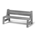 TRANSFORM Lavička SOFIE, délka 1,5 m / 41 cm, šedá