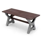 TRANSFORM Stůl PIKNIK, nohy - šedá, prkna - hnědá