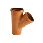 V  KGEA odbočka DN 125/110/45°, oranžová