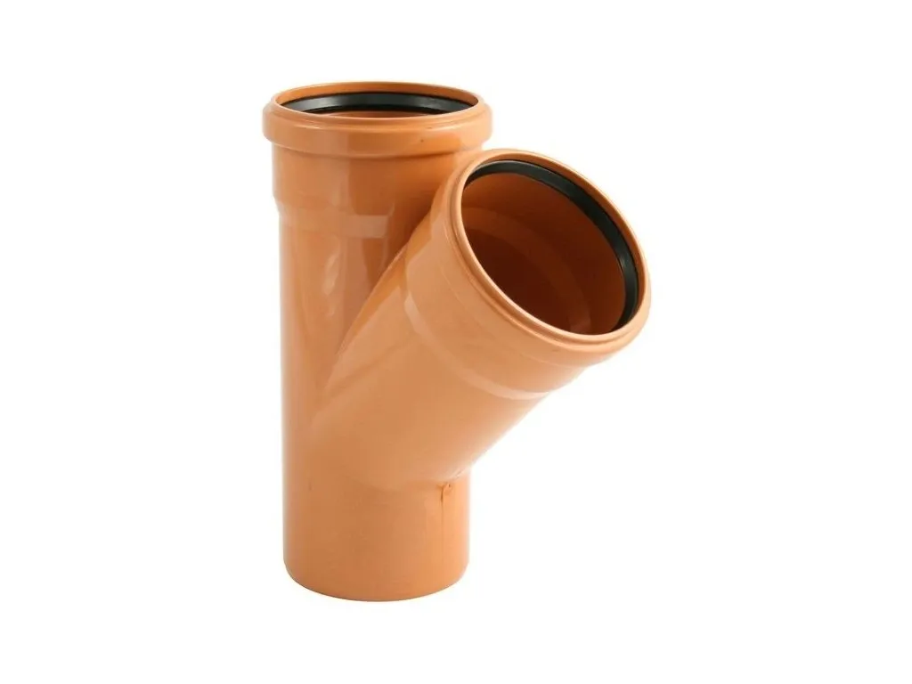 V  KGEA odbočka DN 250/200/45°, oranžová