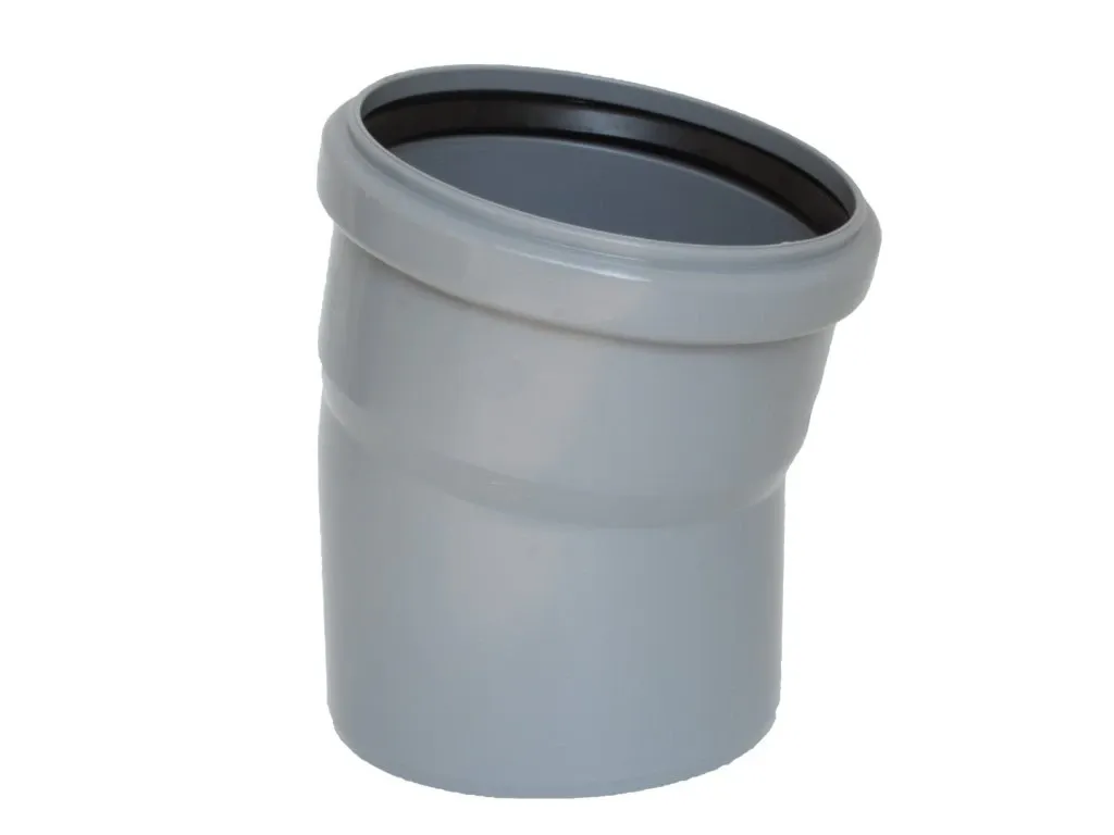 V  HT koleno HTB DN 110/15°, šedé