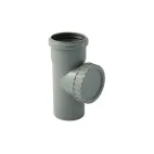 V  HT čisticí kus HTRE DN  75mm, šedý