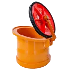 V  KGKK klapka koncová zpětná, DN 125