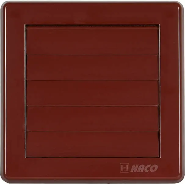 HACO větrací mřížka  150x150 gravitační hnědá / 100