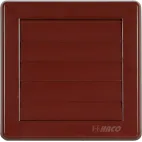 HACO větrací mřížka  150x150 gravitační hnědá / 100