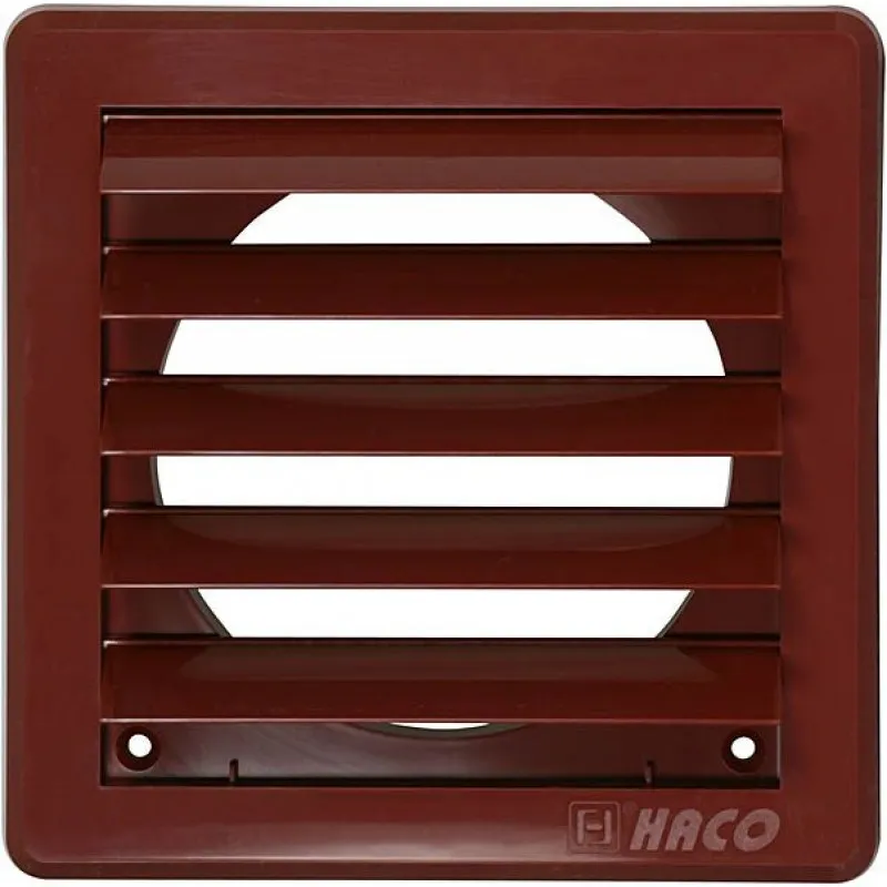 HACO větrací mřížka  200x200 gravitační hnědá / 150