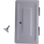 komínová dvířka plechová šedá obyčejná