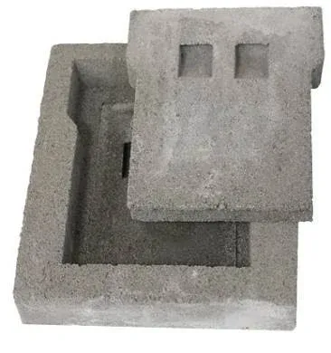 komínová dvířka betonová dvojitá B2, 258x224x48mm