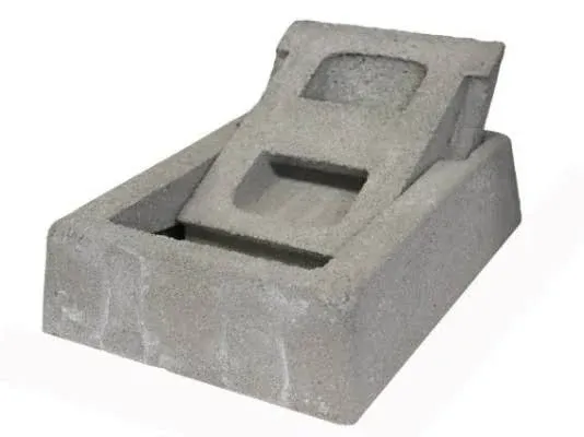 komínová dvířka betonová kolíbková  B1, 274x210x68mm