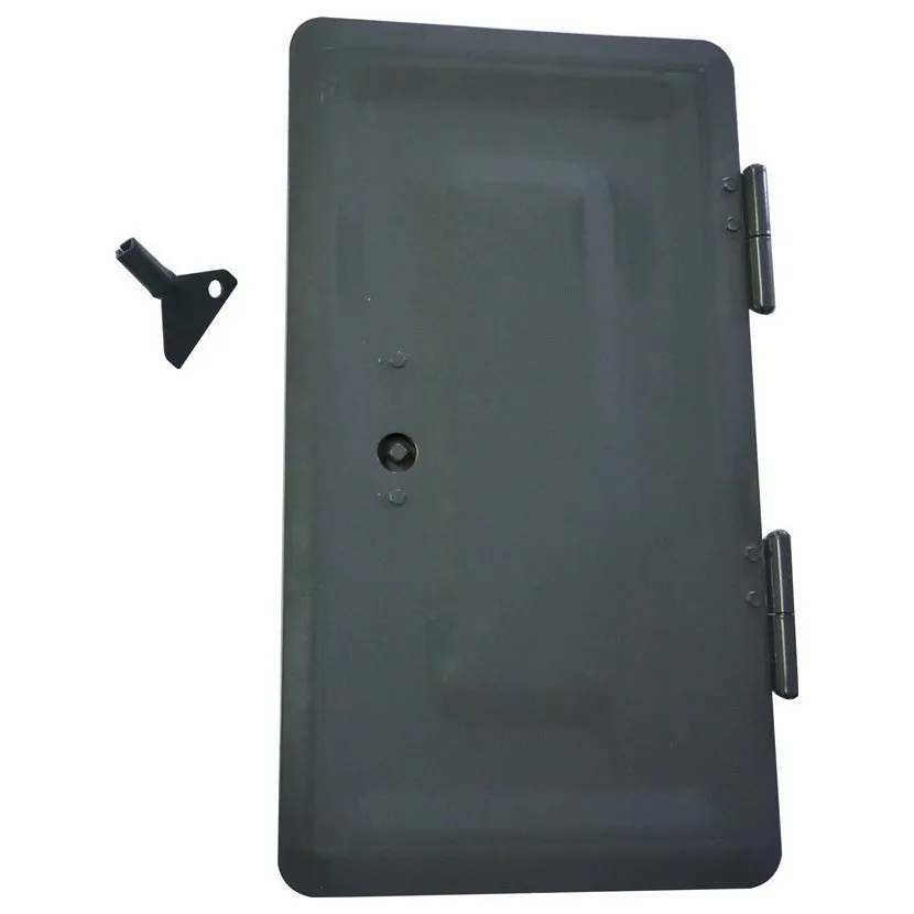 komínová dvířka plechová - komaxit bílé, šedé