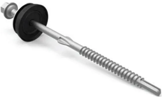 Vlnitá krytina- šroub samořezný do dřeva pro vlnitou krytinu A, pr. 6.5x130mm, 100ks, mokka