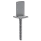 patka šroubovací T,  80x100mm, výška 120-180mm, Zn