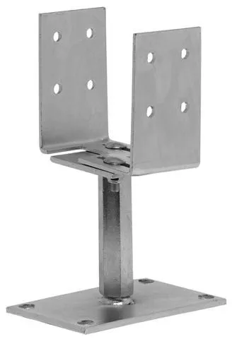 patka šroubová U  80x160mm stavitelná 120-180mm, Zn