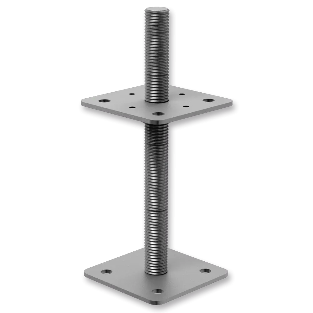patka kotevní s deskou horní pevnou 80x80mm,M16x160  Zn