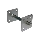 patka pilíře s maticí 110x110mm, výška M24x200mm, Zn