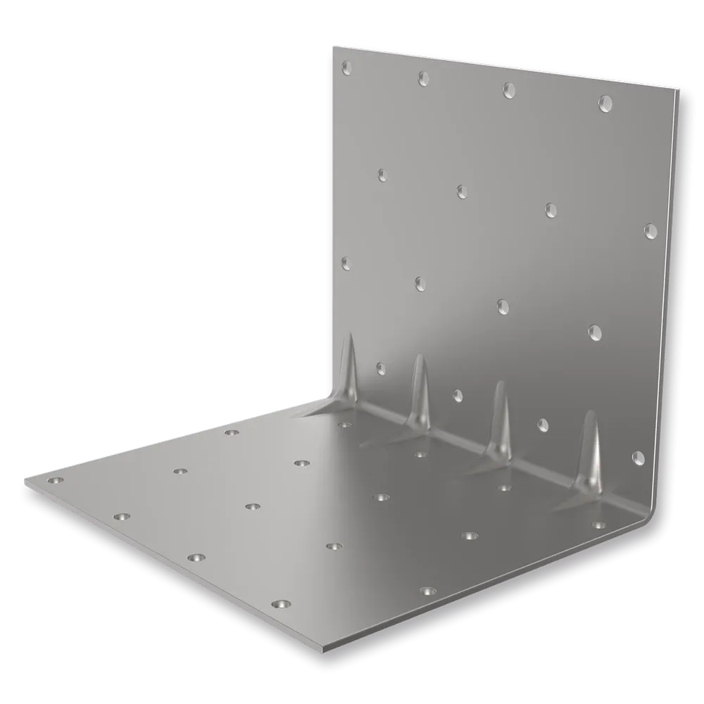 patka úhelník s malým prolisem Zn, tl.1.5mm,  53x 53/140mm